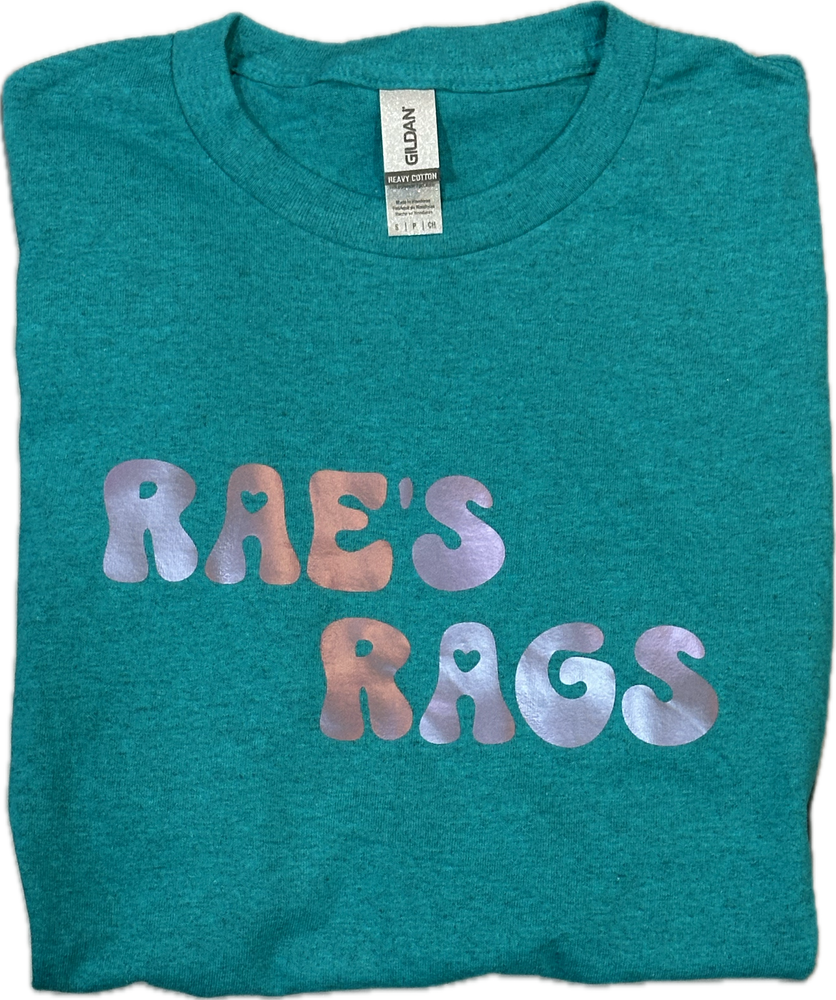 
                  
                    Rae's Rags Logo Tees
                  
                