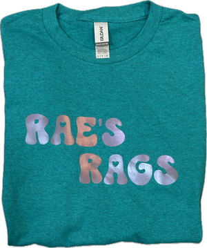 
                  
                    Rae's Rags Logo Tees
                  
                